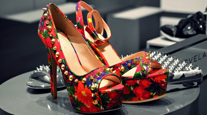 Red Printed Pump High Heels Patent